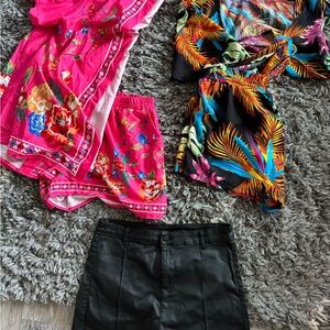 SHEIN Haul 2 sets 1 Leather Pant